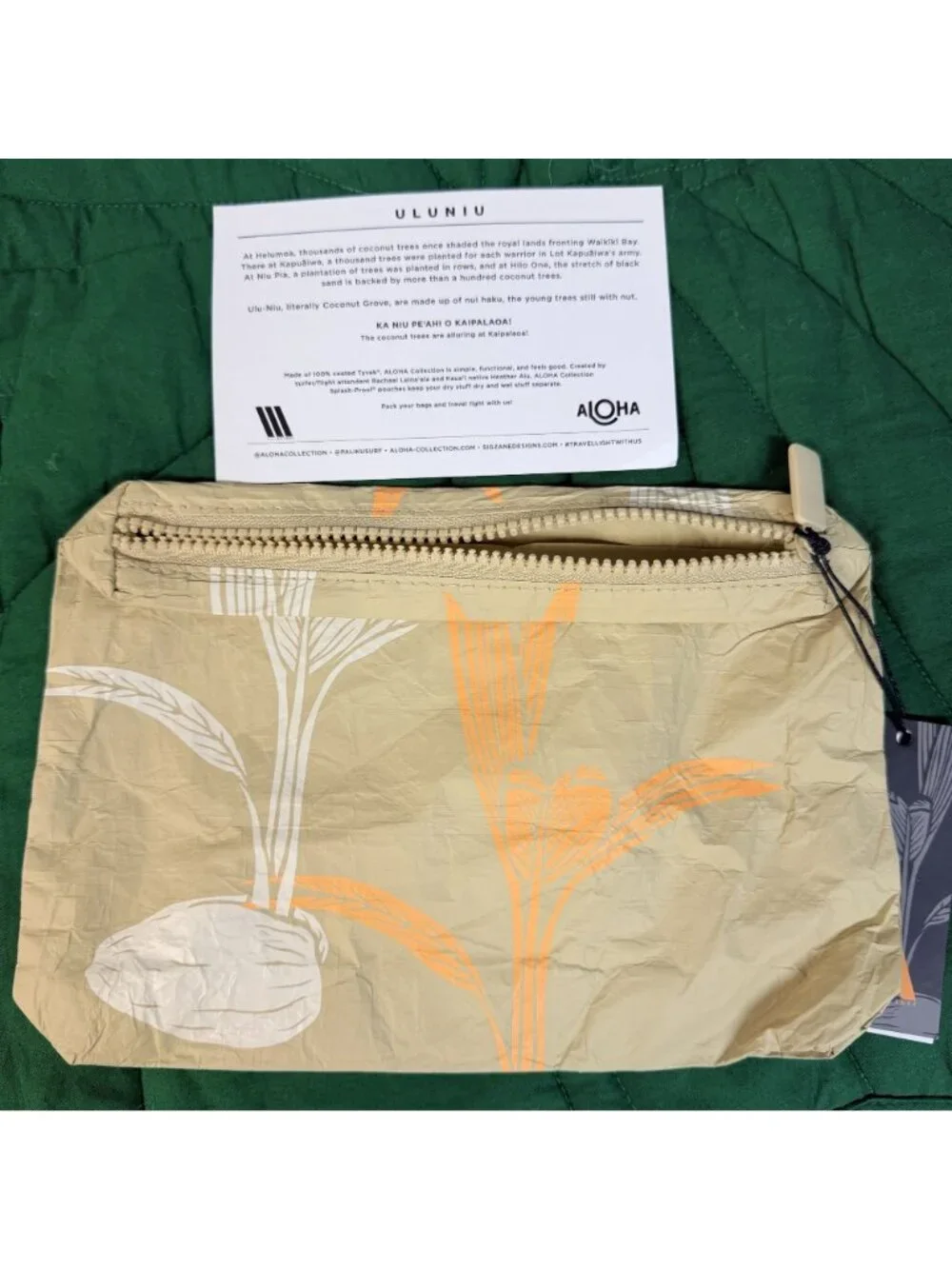 Sig Zane Aloha Collection Uluniu Small Pouch Splash Proof